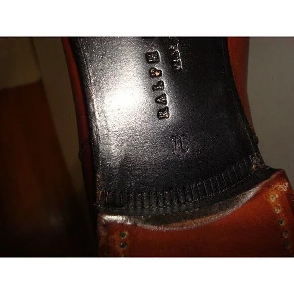 New Womens 7 8 8.5 NIB Ralph Lauren Collection Rexford Brown Leather Boot Italy